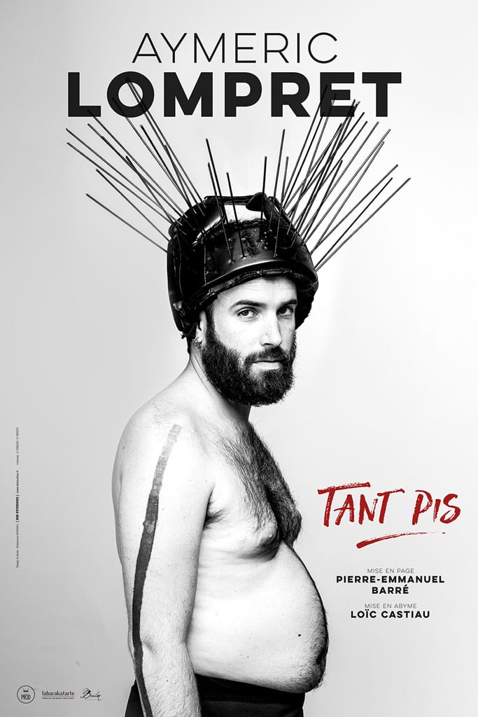 Affiche Lompret "Tant Pis" théâtre biarritz
