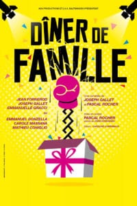 Affiche Diner de famille au café théâtre Biarritz Le Petit Bijou