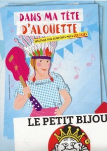 Affiche du spectacle pour enfants Dans ma tête d'alouette, au café théâtre Le Petit Bijou à Biarritz