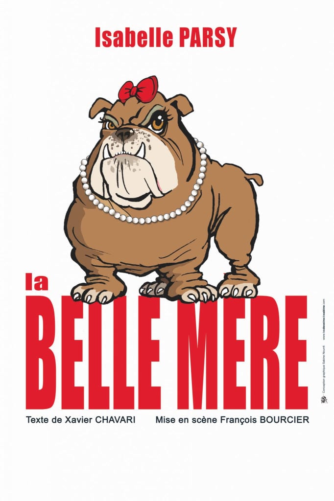 affiche du Spectacle humour "La belle mère" biarritz café théâtre le petit bijou