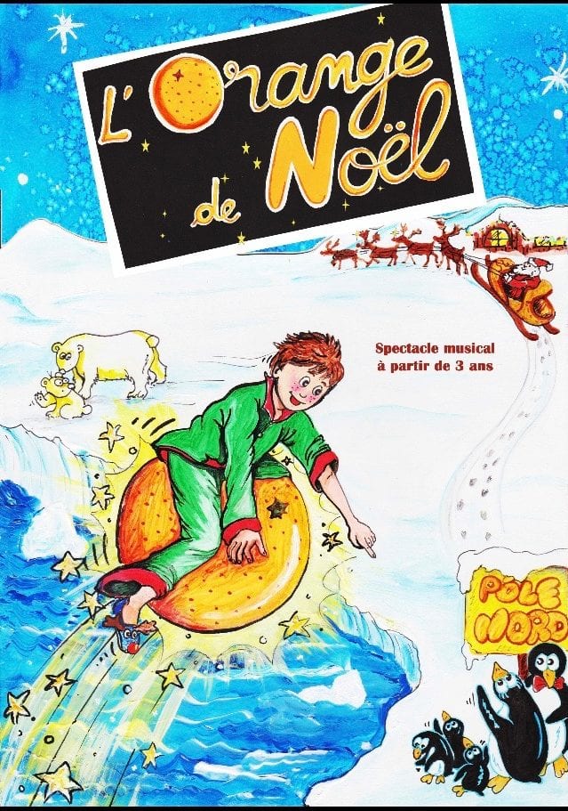 Affiche du spectacle pour enfants l'orange de Noel