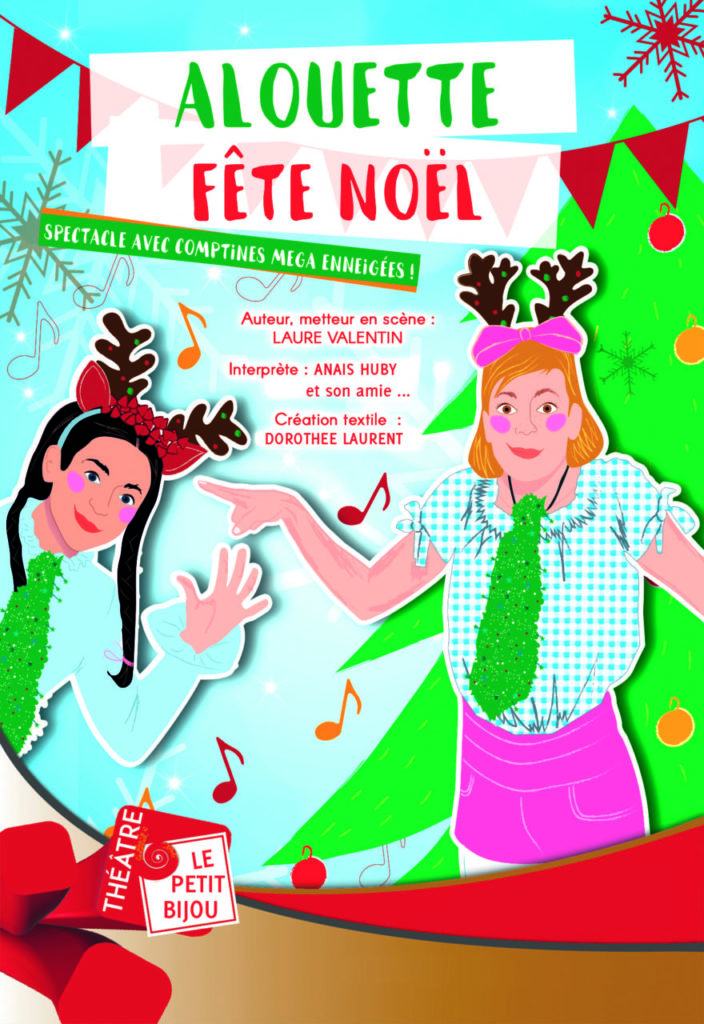 Affiche du spectacle pour enfants à Biarritz : Alouette fête Noël