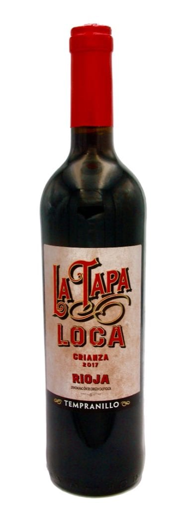 Bouteille de Rioja Crianza rouge Tapa Loca