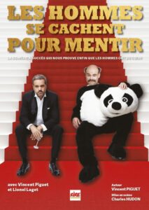 Affiche les hommes se cachent mentir