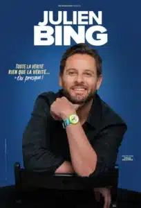 Affiche de Julien Bing pour son prochain spectacle au Petit Bijou de Biarritz