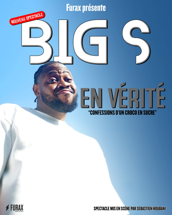 Affiche BIG S dans en vérité. Phot portrait de Big S souriant
