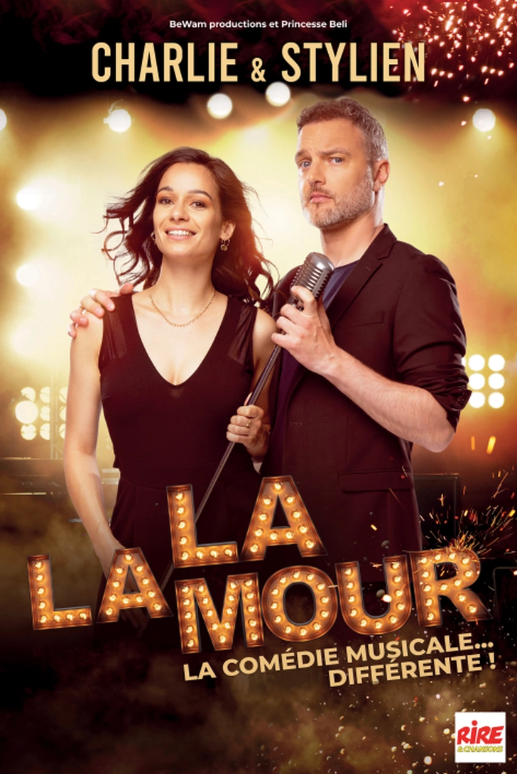 Affiche de Lalamour, avec Stylien et Charlie côte à côte détendus